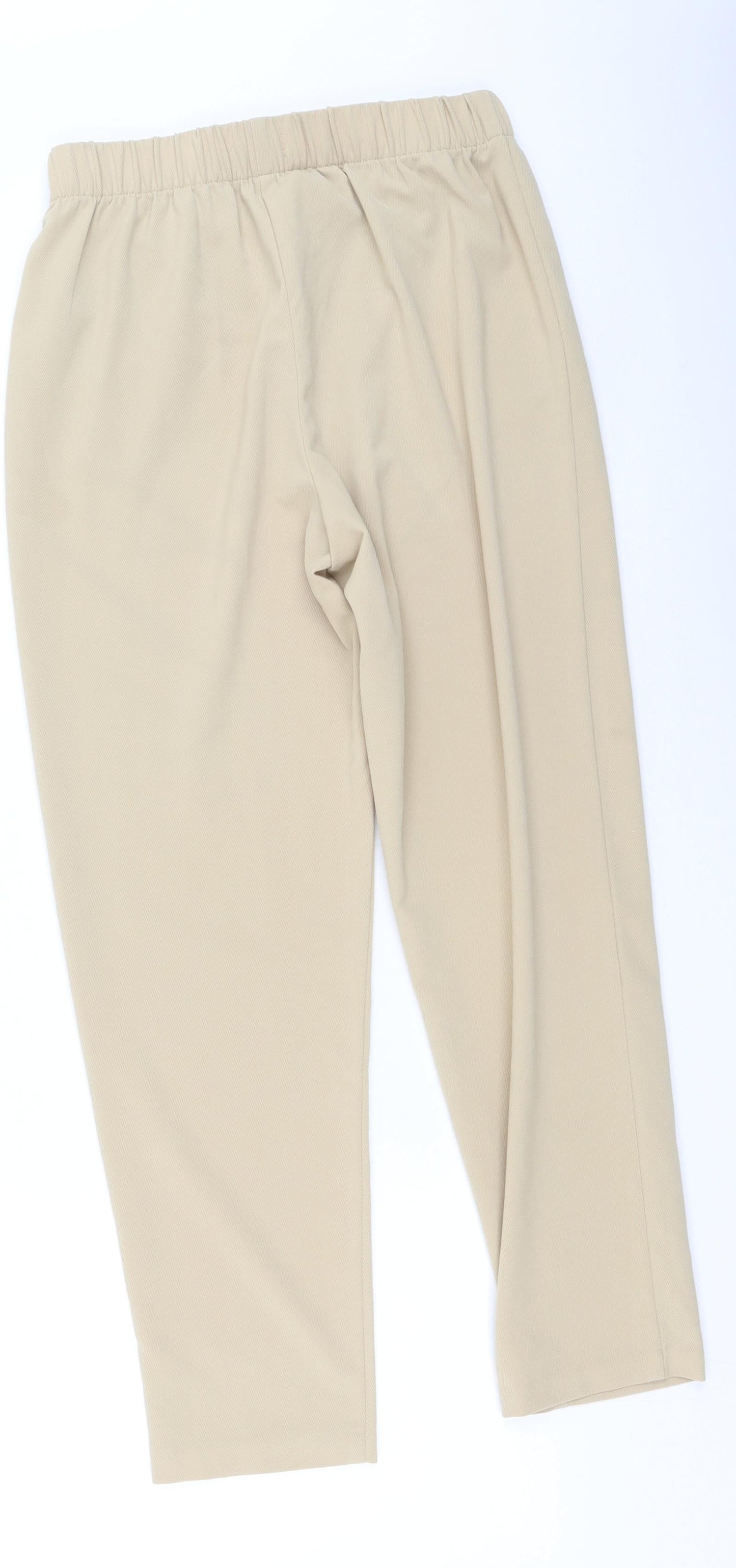 Womens UK Size 42 H&M Regular Fit  Beige Trousers