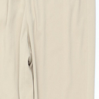 Womens UK Size 42 H&M Regular Fit  Beige Trousers