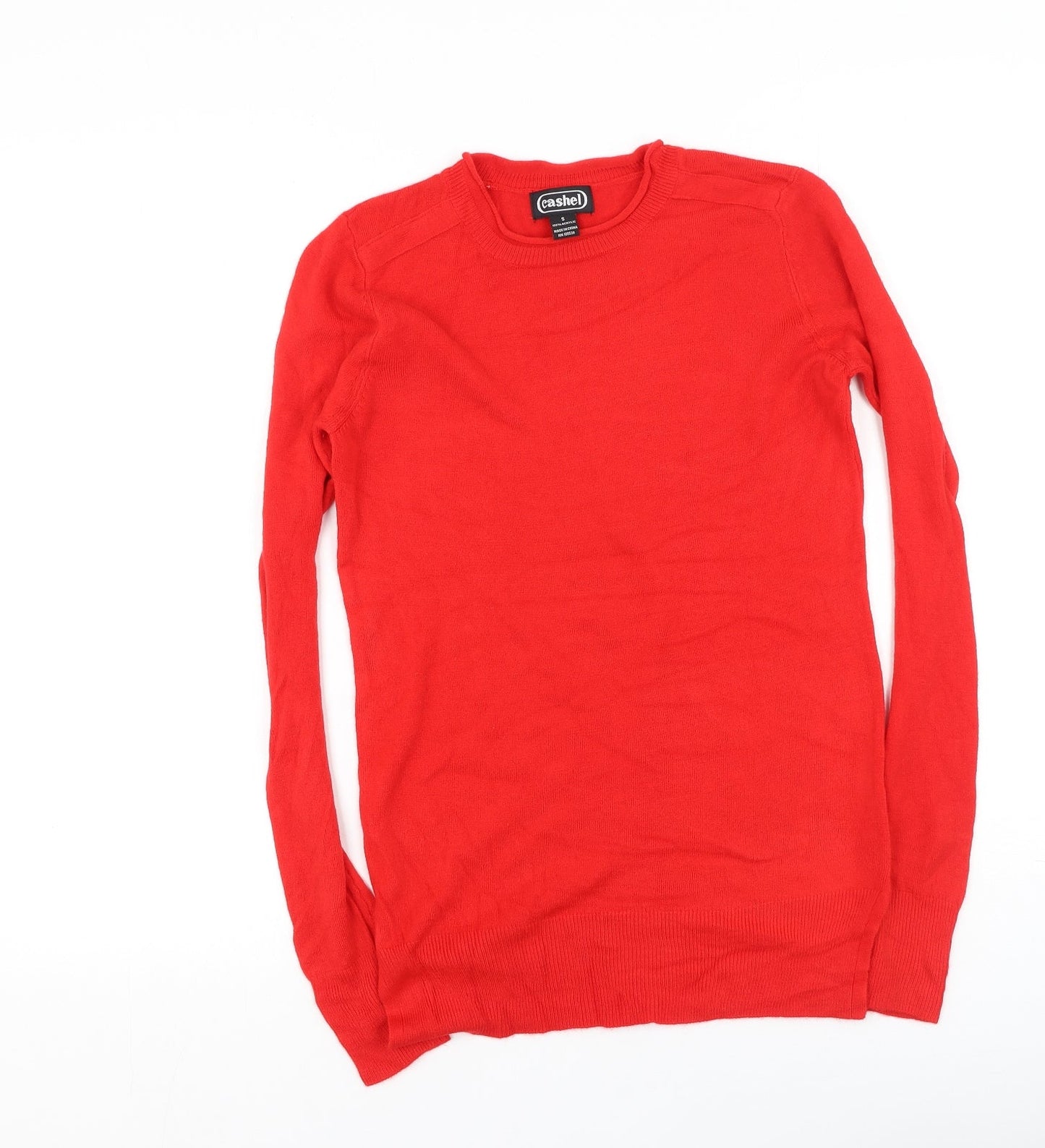 Womens UK Size S Cashel Red Pullover Jumper