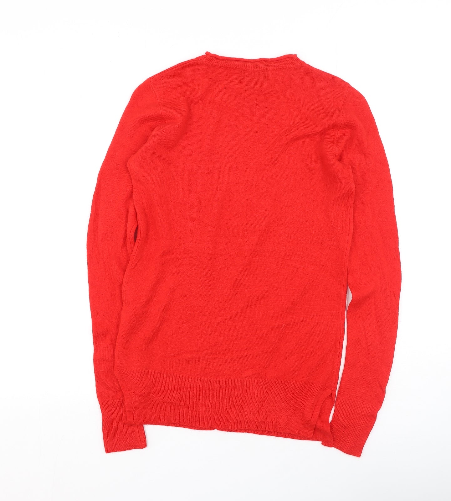 Womens UK Size S Cashel Red Pullover Jumper