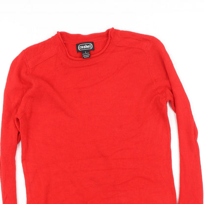 Womens UK Size S Cashel Red Pullover Jumper