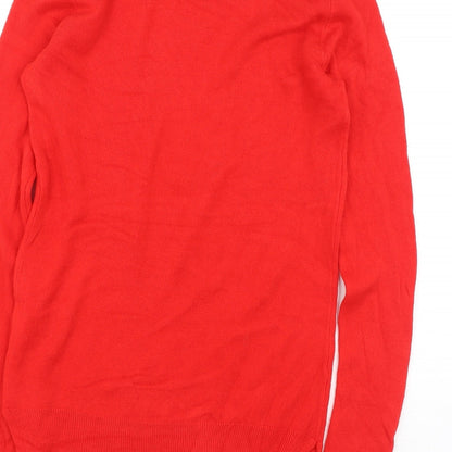 Womens UK Size S Cashel Red Pullover Jumper