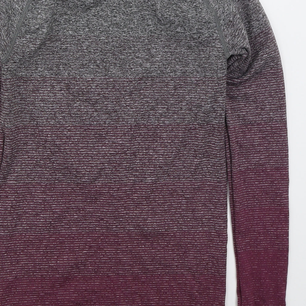 Primark Womens Purple Striped  Jacket  Size 6  Zip