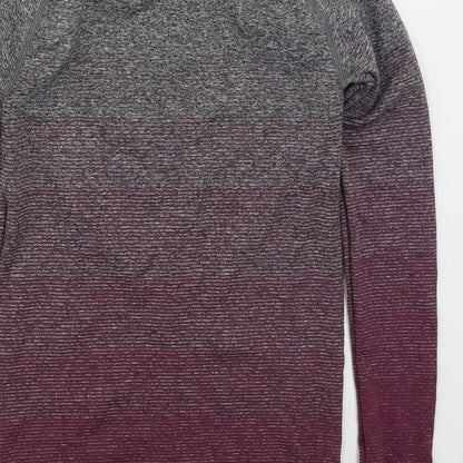 Primark Womens Purple Striped  Jacket  Size 6  Zip