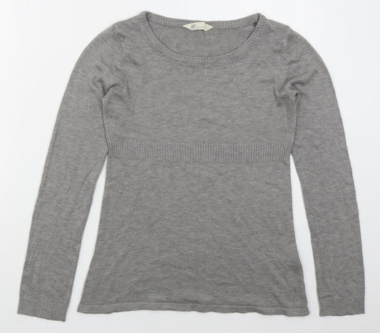 Womens UK Size S H&M Grey Pullover Jumper