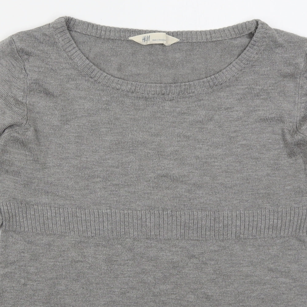 Womens UK Size S H&M Grey Pullover Jumper