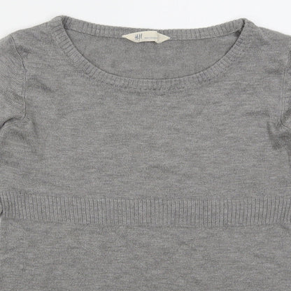 Womens UK Size S H&M Grey Pullover Jumper