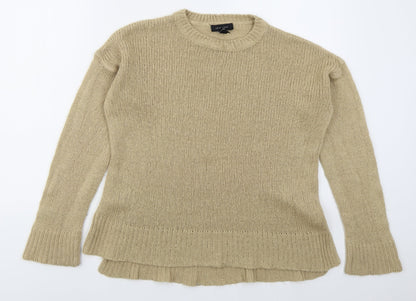 Womens UK Size S New Look Beige Pullover Jumper