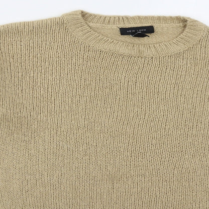 Womens UK Size S New Look Beige Pullover Jumper