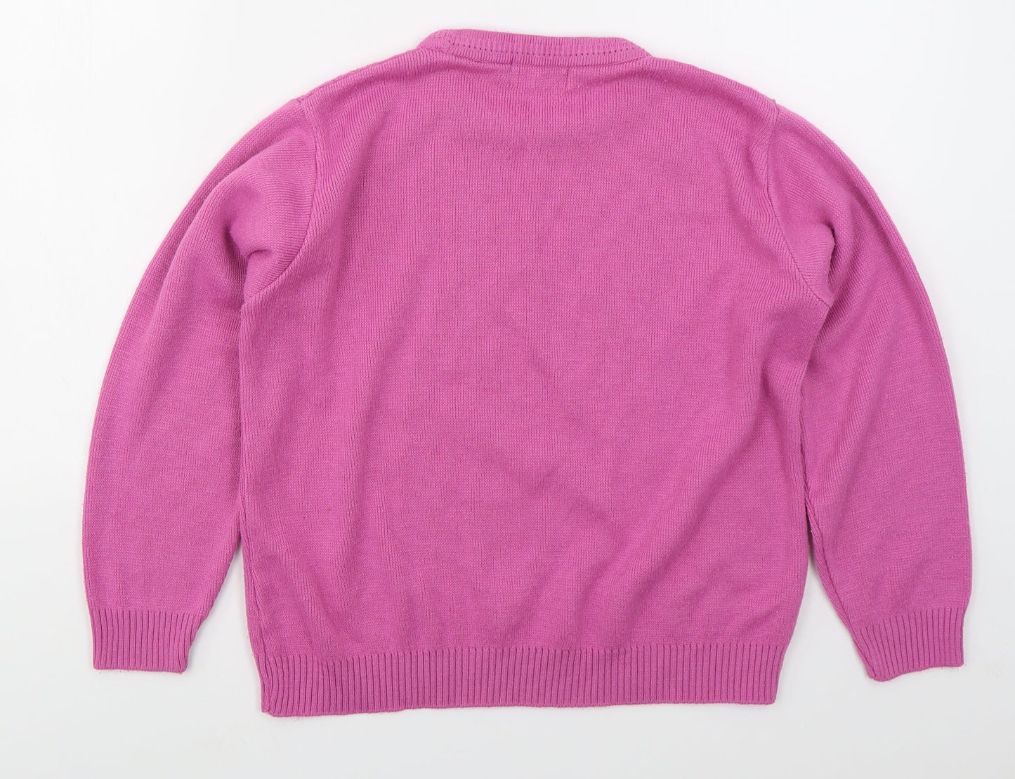 Womens UK Size S Merry Gold Pink Pullover Jumper