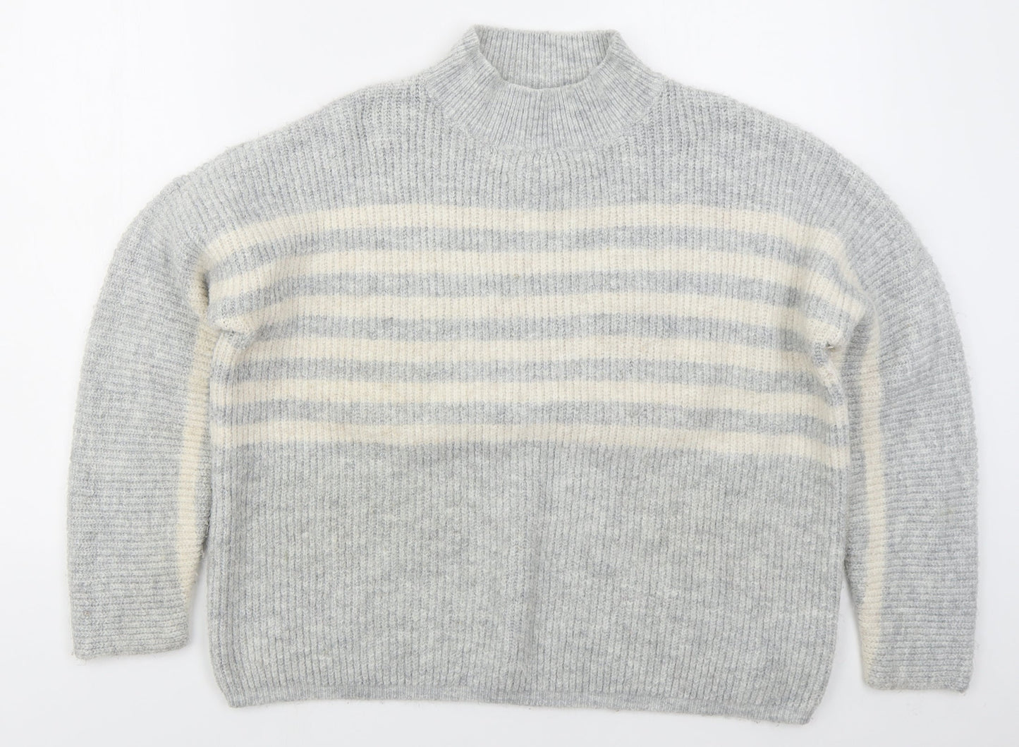 Womens UK Size L Matalan Grey Pullover Jumper