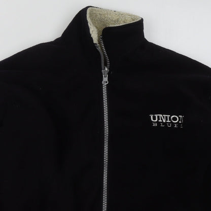 Mens UK Size S Union Blues Black Jacket