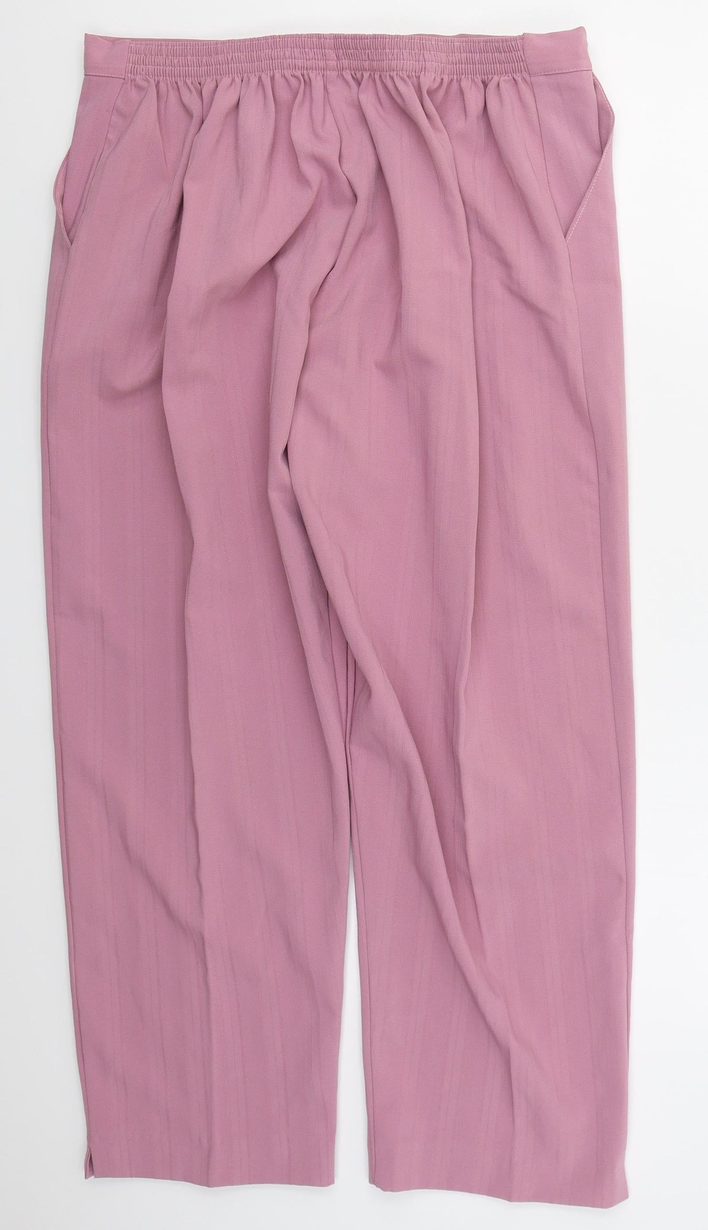 Womens UK Size 8 Preworn Regular Fit  Pink Trousers