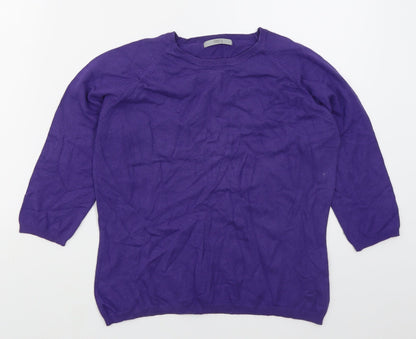 Womens UK Size 16 Marks and Spencer Purple Pullover Jumper