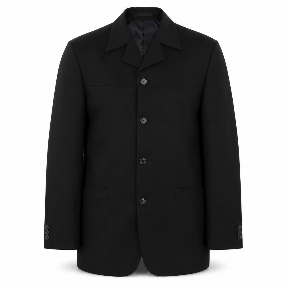 Mens UK Size 38 Armando Regular Black Suit Jacket