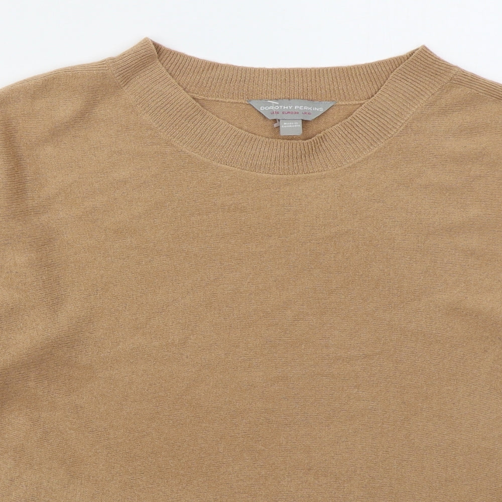 Womens UK Size 10 Dorothy Perkins Beige Pullover Jumper