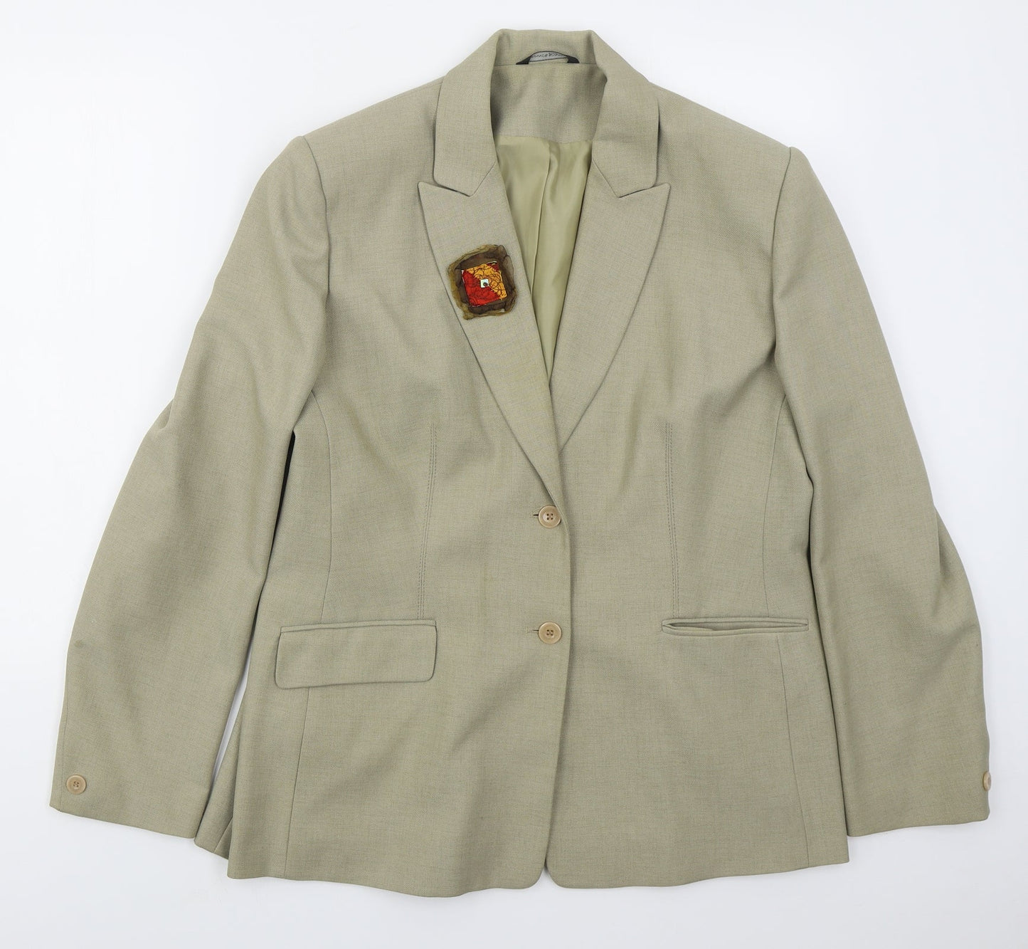 Dunnes Womens Beige  Polyester Jacket Suit Jacket Size 18