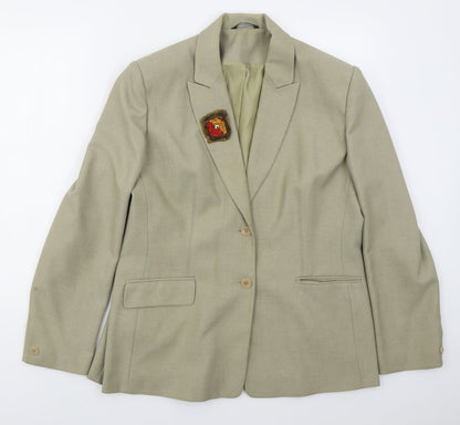 Dunnes Womens Beige  Polyester Jacket Suit Jacket Size 18