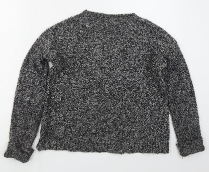 Womens UK Size 6 Topshop Grey Pullover Jumper