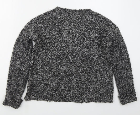 Womens UK Size 6 Topshop Grey Pullover Jumper