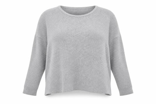 SheIn Womens Grey Round Neck  Polyester Pullover Jumper Size 14   - 14-16