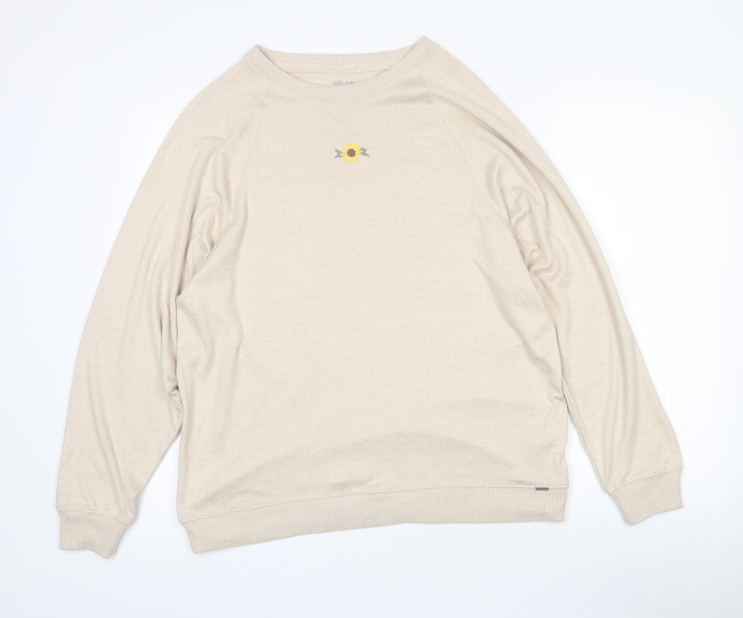 Womens UK Size S Gilly Hicks Beige Pullover Jumper