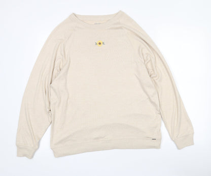 Womens UK Size S Gilly Hicks Beige Pullover Jumper