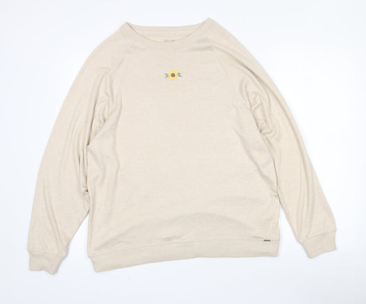 Womens UK Size S Gilly Hicks Beige Pullover Jumper