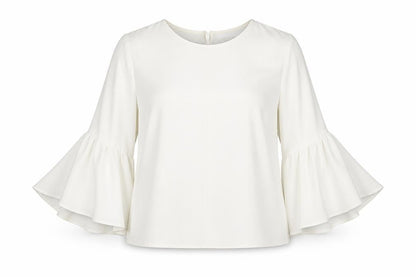 Womens UK Size 10 Topshop White Kimono Blouse