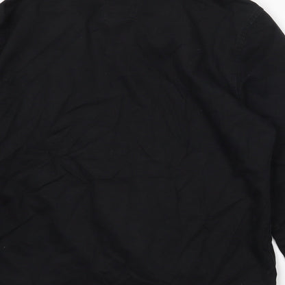 Mens UK Size L New Look Black  Button-Up Long Sleeve Casual Shirt