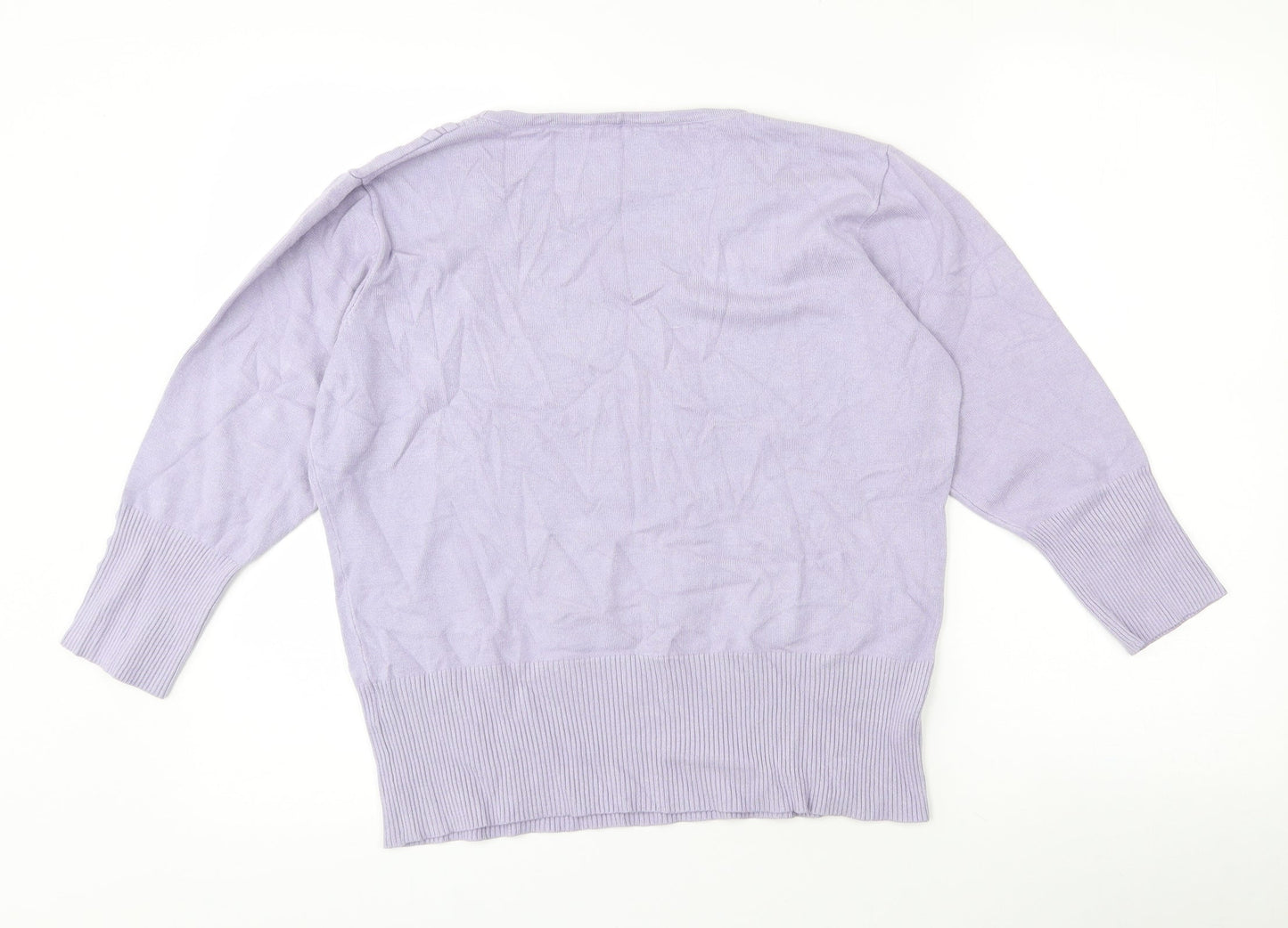 Womens UK Size 14 Preworn Purple Pullover Jumper