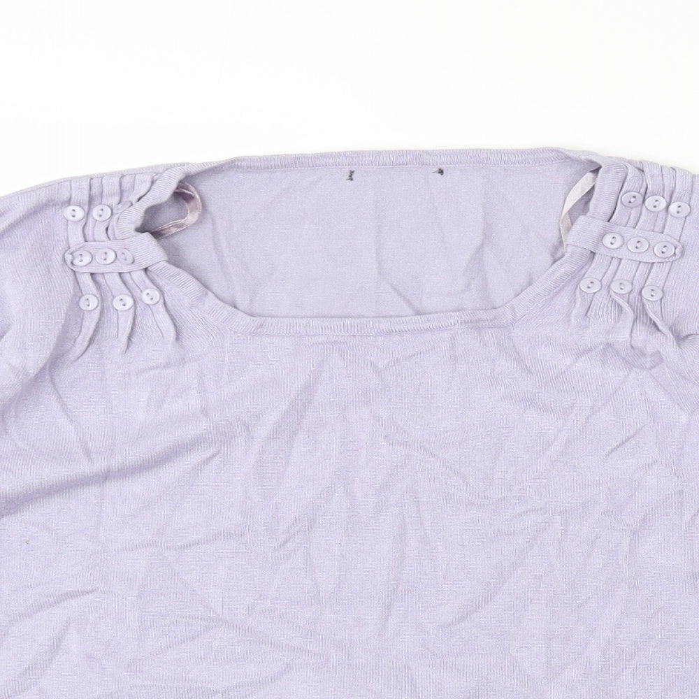 Womens UK Size 14 Preworn Purple Pullover Jumper