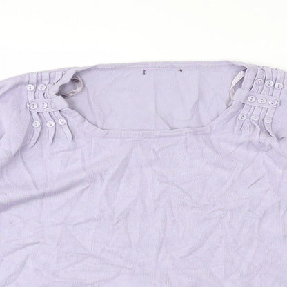 Womens UK Size 14 Preworn Purple Pullover Jumper