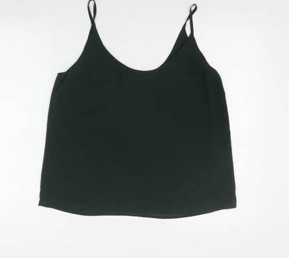 Womens UK Size 14 New Look Green Camisole T-Shirt