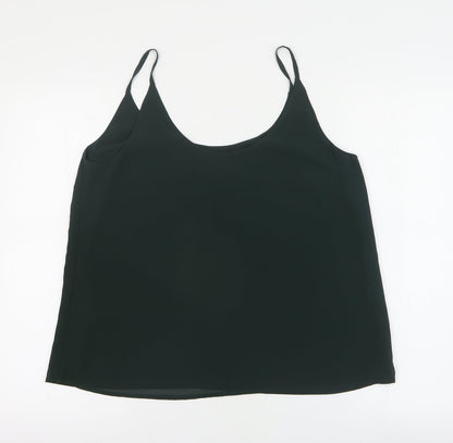 Womens UK Size 14 New Look Green Camisole T-Shirt