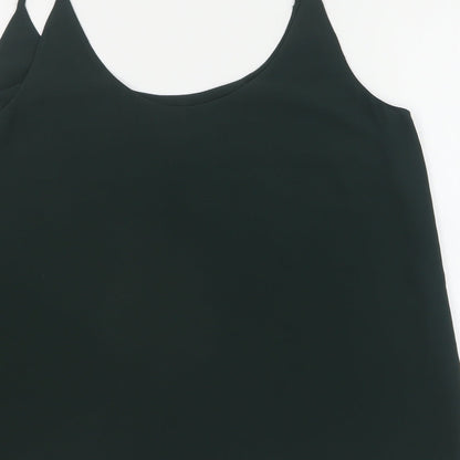 Womens UK Size 14 New Look Green Camisole T-Shirt