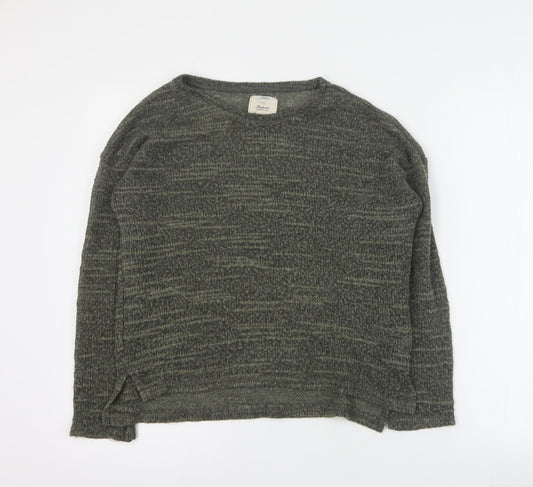 Womens UK Size 14 New Look Green Pullover Jumper