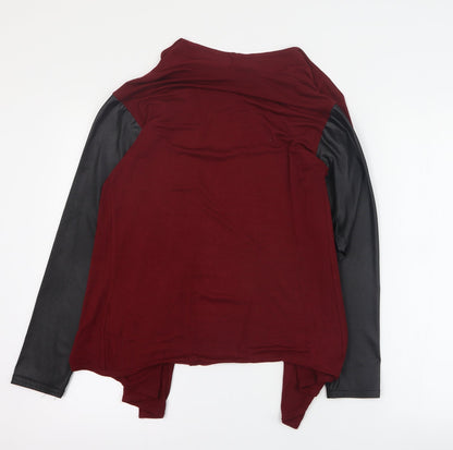Womens UK Size S Blue Inc Red Cardigan Jumper