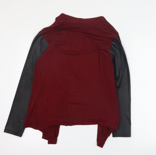 Womens UK Size S Blue Inc Red Cardigan Jumper