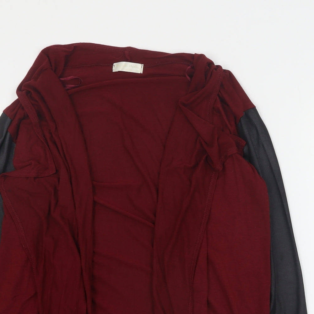 Womens UK Size S Blue Inc Red Cardigan Jumper