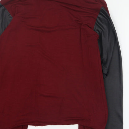 Womens UK Size S Blue Inc Red Cardigan Jumper