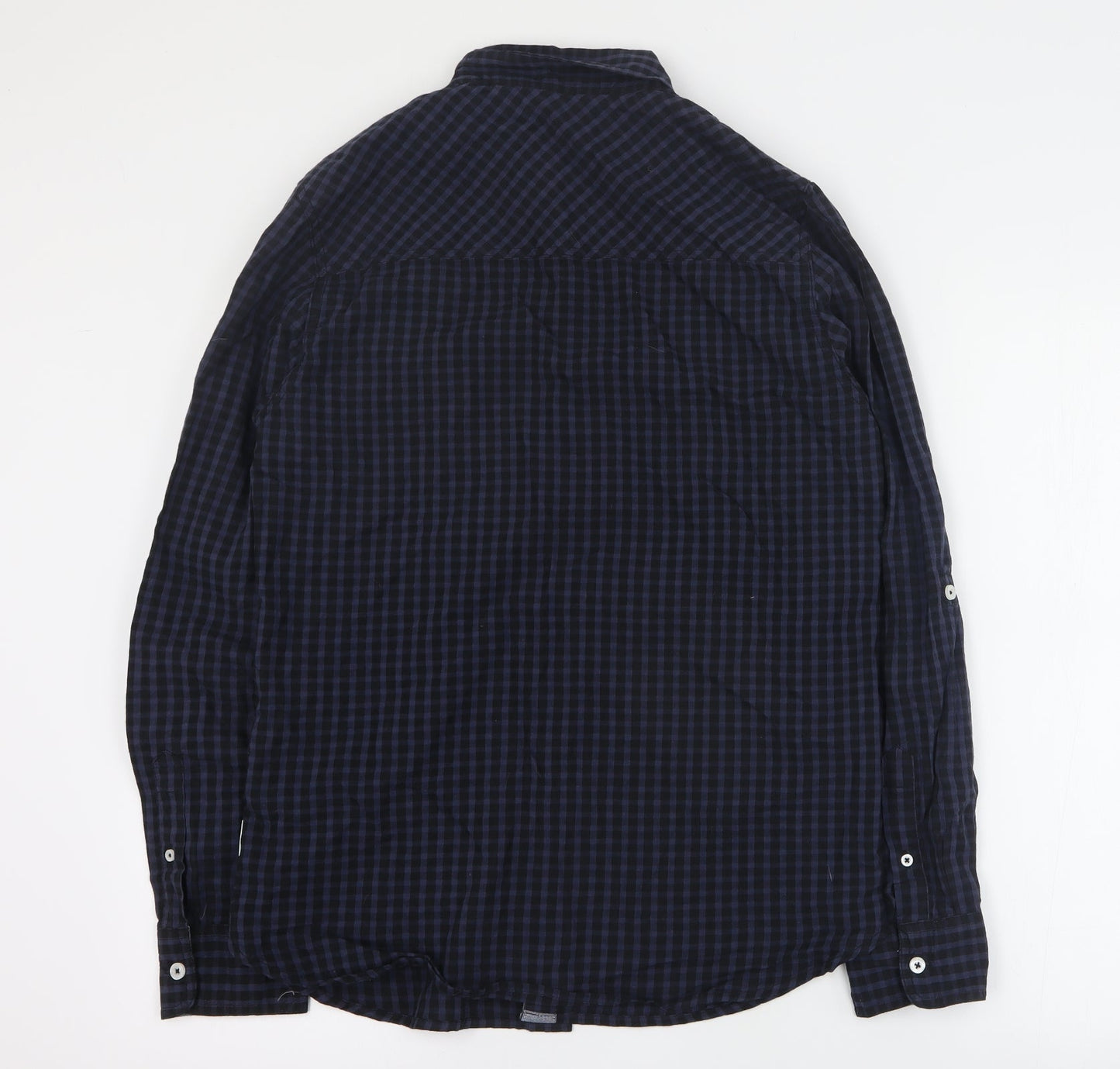 Mens UK Size S Lee Cooper Blue  Button-Up Long Sleeve Casual Shirt