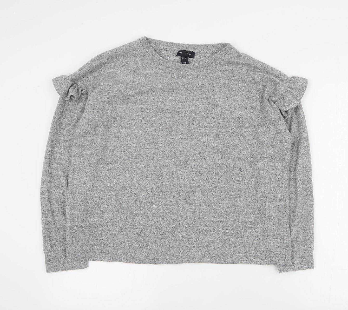 Womens UK Size M New Look Grey Pullover Jumper