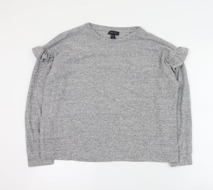 Womens UK Size M New Look Grey Pullover Jumper