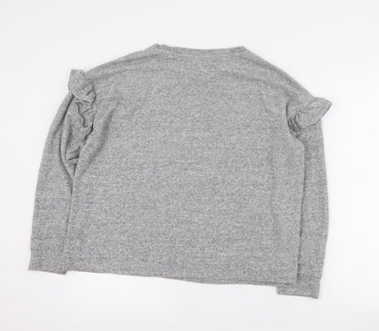Womens UK Size M New Look Grey Pullover Jumper