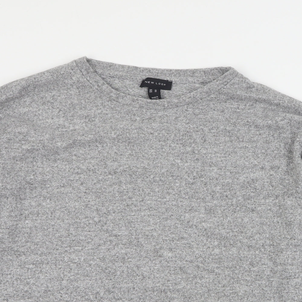 Womens UK Size M New Look Grey Pullover Jumper