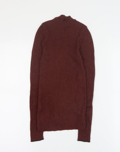 Womens UK Size 8 Topshop Brown Pullover Jumper