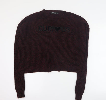 Womens UK Size XS FB Sister Red Pullover Jumper