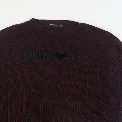Womens UK Size XS FB Sister Red Pullover Jumper