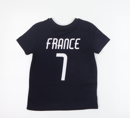Dunnes Boys Blue  100% Polyester Pullover T-Shirt Size 8 Years Crew Neck Pullover - France